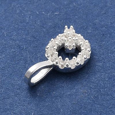 925 Sterling Silver with Cubic Zirconia Charms STER-Q004-01Q-S-1