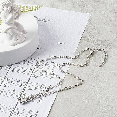 Handmade Polymer Clay Beaded Necklaces and Bear Alloy Pendant Necklace for Kid NJEW-JN03642-1