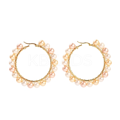 304 Stainless Steel Hoop Earrings EJEW-JE04291-01-1