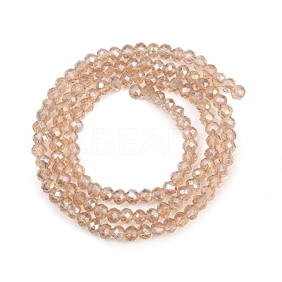 Electroplate Glass Beads Strands LS-EGLA-R048-2mm-33-1