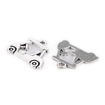 Tibetan Style Alloy Pendants X-TIBE-S323-114AS-RS-1