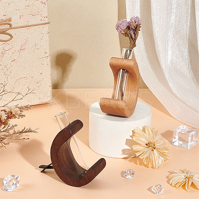 2 Sets 2 Color Glass Car Flower Vase Clip Holder AJEW-OC0005-69-1