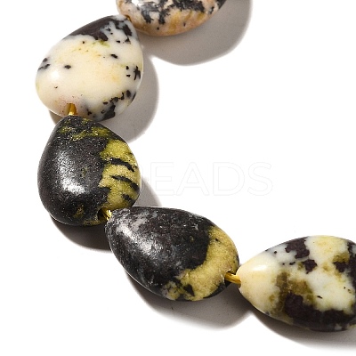 Natural Yellow Turquoise(Jasper) Beads Strands G-I377-A14-1