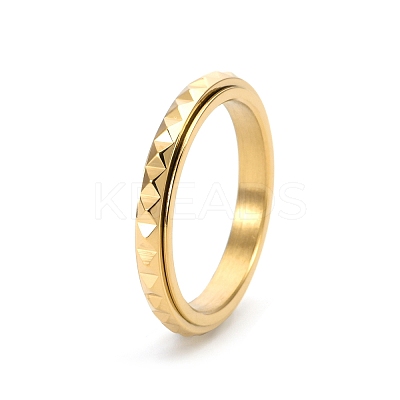 Rotatable Version Korean StyleRotatable Stainless Steel Finger Ring for Men PW-WGAB2A4-12-1