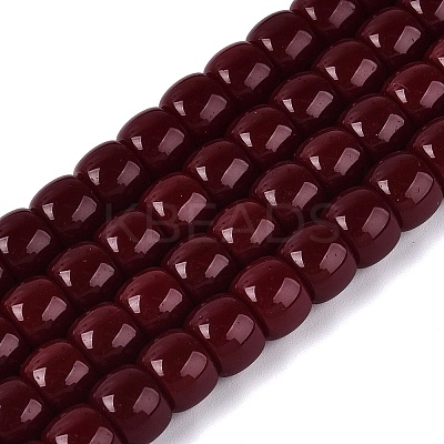 Opaque Glass Beads Strands GLAA-NH0002-B13-1