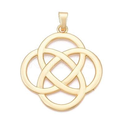 Rack Plating Alloy Big Pendants PALLOY-T090-32G-1