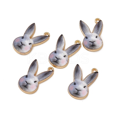 Rack Plating Alloy Enamel Pendants LS-ENAM-K050-04A-1
