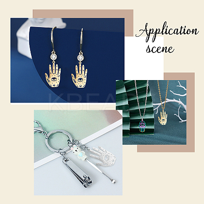12Pcs 6 Style Ion Plating(IP) 201 Stainless Steel Pendants STAS-DC0004-21-1