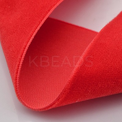 Polyester Velvet Ribbon for Gift Packing and Festival Decoration SRIB-M001-13mm-235-1