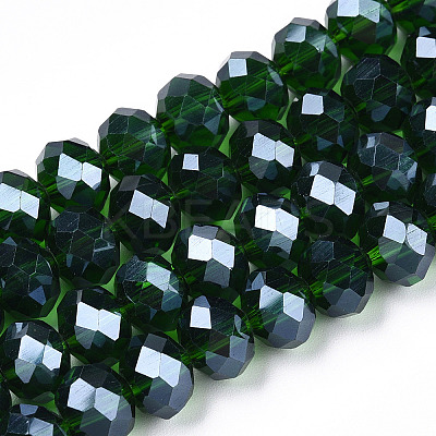 Electroplate Glass Beads Strands EGLA-A034-T6mm-A31-1