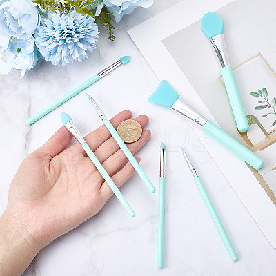 1 Set Silicone Makeup Brushes Set AJEW-GF0010-26-1