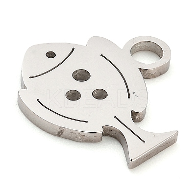 Anti-Tarnish 304 Stainless Steel Pendants STAS-R134-05P-1
