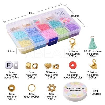 DIY Heishi Beads Jewelry Set Making Kit DIY-YW0005-25-1