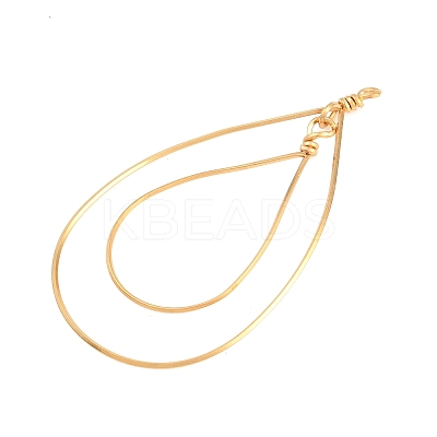304 Stainless Steel Open Back Bezel Pendants STAS-D264-09G-1
