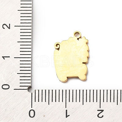 Christmas 304 Stainless Steel Enamel Pendants LS-STAS-B112-02G-10-1