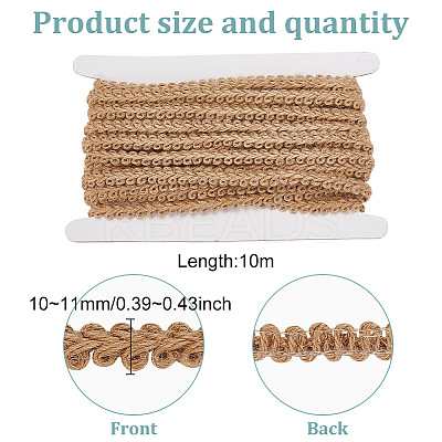 10M Braided Burlap Ribbon OCOR-GO0001-16E-1