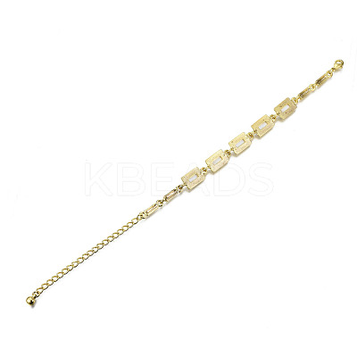 Electroplated Alloy Link Bracelets BJEW-T012-004-RS-1