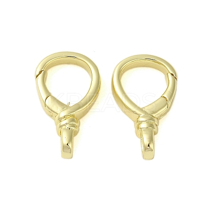 Brass Spring Gate Rings KK-B089-15G-1