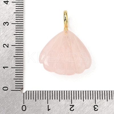 Natural Rose Quartz Carved Pendants G-C282-05H-1