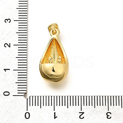 Rack Plating Brass Micro Pave Cubic Zirconia Pendants KK-L226-102G-V-1