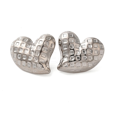 304 Stainless Steel Stud Earrings for Women LS-EJEW-U019-01P-01-1