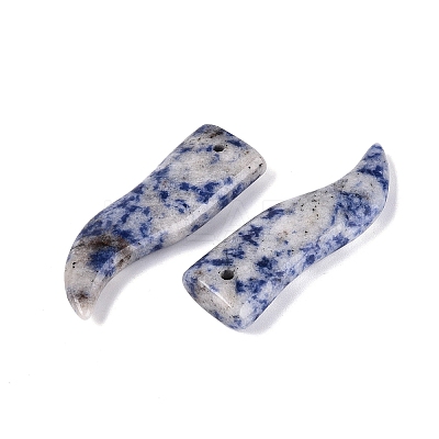 Natural Blue Spot Jasper Big Pendants G-Q601-35-1