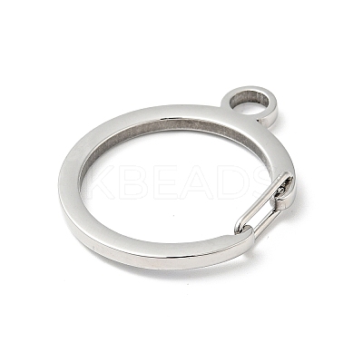 Non-Tarnish 304 Stainless Steel Gate Snap Key Clasps LS-STAS-C056-09P-1