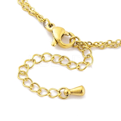 Ion Plating(IP) 304 Stainless Steel Anklets AJEW-H148-05G-1