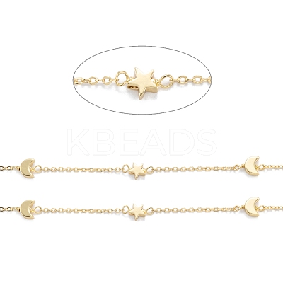 Handmade Brass Beaded Chain CHC-M021-22G-1