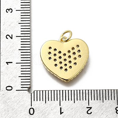 Brass Micro Pave Cubic Zirconia Pendants KK-P295-24G-1