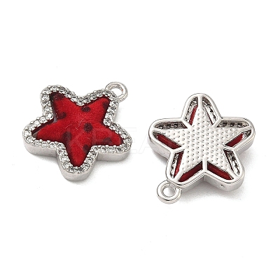Brass Micro Pave Cubic Zirconia Pendants KK-C158-03B-P-1