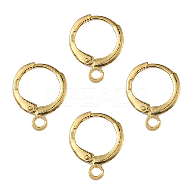 Brass Huggie Hoop Earring Findings KK-YW0001-51-1