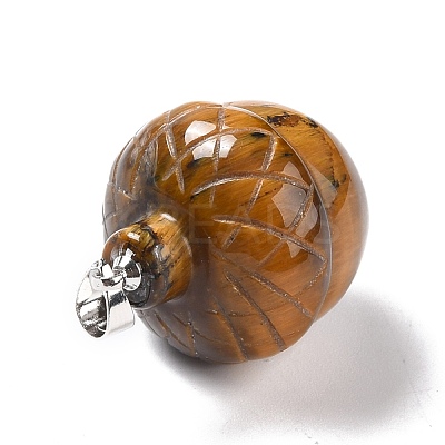 Natural Tiger Eye Pendants X-G-M393-01P-03-1