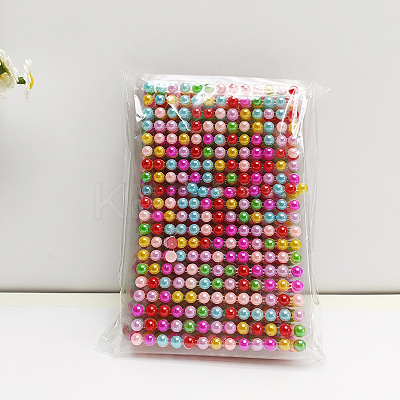 Plastic Pearl Face Decorative Stickers PW-WG64046-05-1