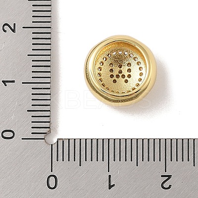 Rack Plating Brass & Cubic Zirconia Pendants KK-Z047-07G-W-RS-1