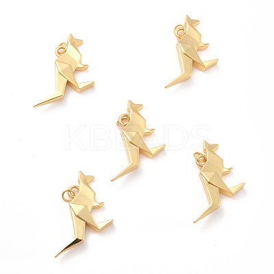 Rack Plating Brass Pendants KK-B052-09G-1