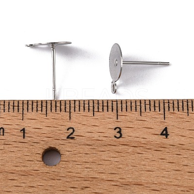 Non-Tarnish 304 Stainless Steel Stud Earring Findings LS-STAS-E029-2-1