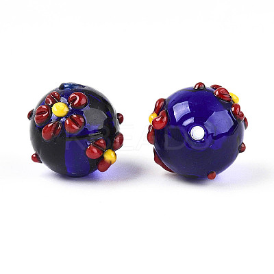 Handmade Lampwork Enamel Beads LAMP-T023-23A-1