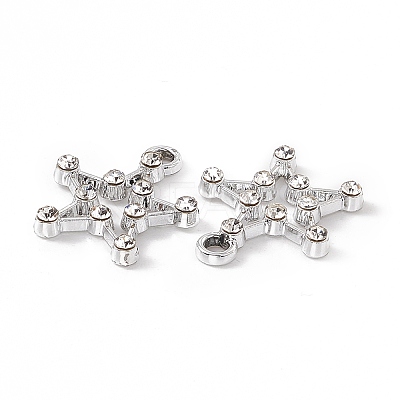 Alloy Crystal Rhinestone Pendants ALRI-K049-08P-1