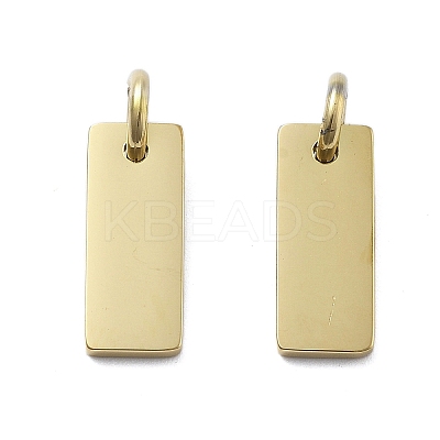 Geometric Figure Style 304 Stainless Steel Stamping Blank Tag Charms STAS-D302-03A-1