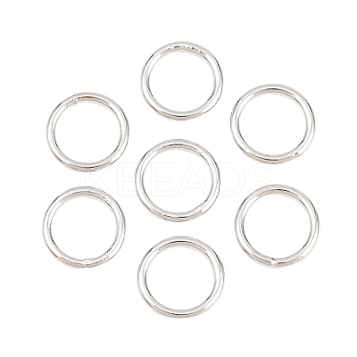 Brass Closed Jump Rings KK-D257-01P-01-1