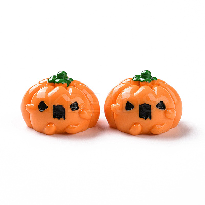 Halloween Opaque Resin Cabochons RESI-D063-15B-1