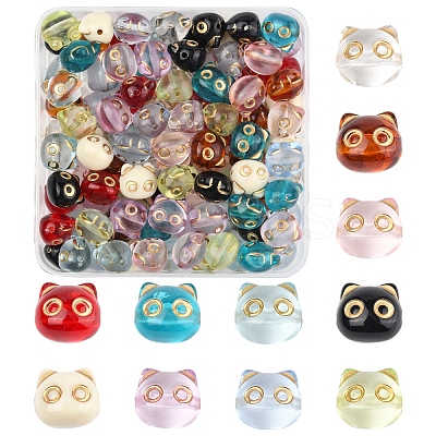 110Pcs 11 Colors Transparent Acrylic Beads MACR-FS0002-07-1