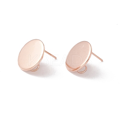201 Stainless Steel Stud Earring Findings STAS-P308-11RG-1