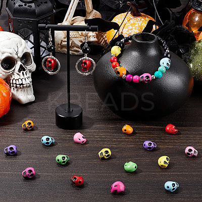 160Pcs Halloween Resin Beads FIND-SC0011-67-1