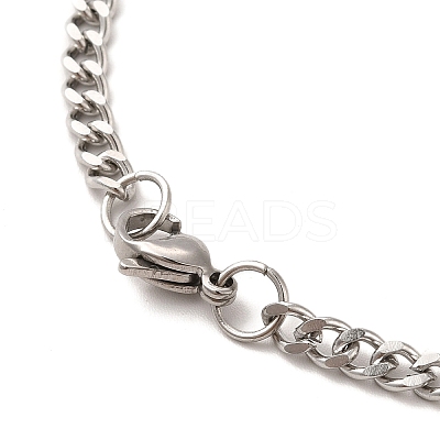 Non-Tarnish 304 Stainless Steel Cross with Tree of Life Pendant Necklaces NJEW-M197-02P-1