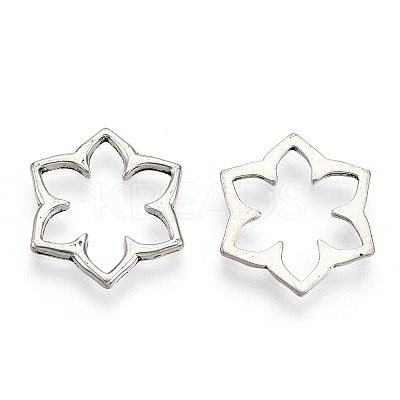 Tibetan Style Alloy Linking Rings PALLOY-T075-210AS-1