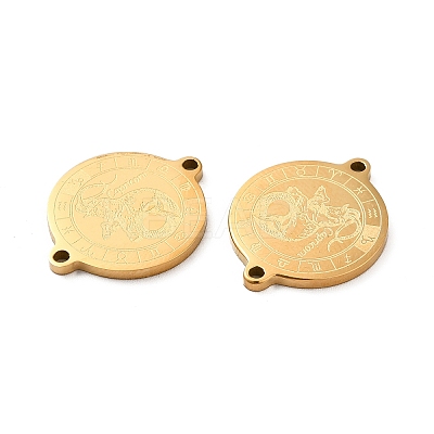 Ion Plating(IP) 304 Stainless Steel Connector Charms STAS-C074-11G-05-1
