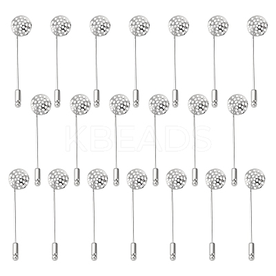 Brass Sieve Brooch Pins KK307-NF-1