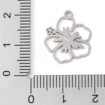 Non-Tarnish Manual Polishing 201 Stainless Steel Pendants STAS-M058-05P-1